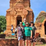 Kim Nga's family Vietnam trip at the Po Sah Inu Cham towers in Phan Thiet