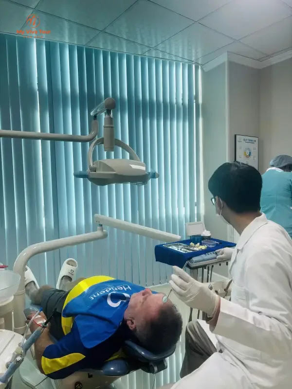 Mr. Paul Logue during his dental treatment journey in Hanoi, Vietnam