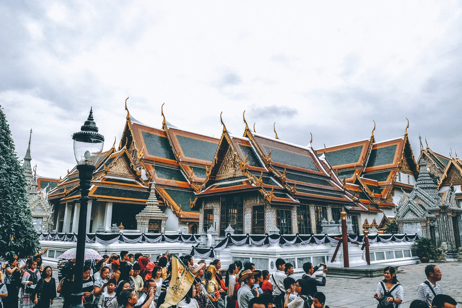 The ornate Grand Palace complex in Bangkok, Thailand
