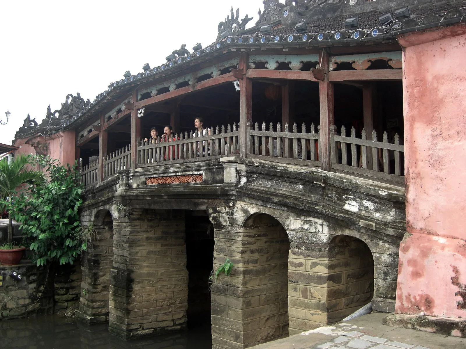 Historic Japanese Covered Bridge in Hoi An ancient town, Vietnam